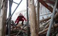 Huachipa: rescataron a 10 obreros atrapados tras derrumbe de techo - Noticias de techo-propio