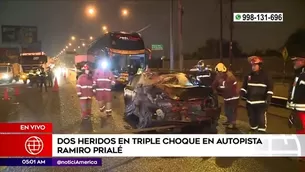 Accidente de tránsito en Huachipa. Foto y video: América Noticias