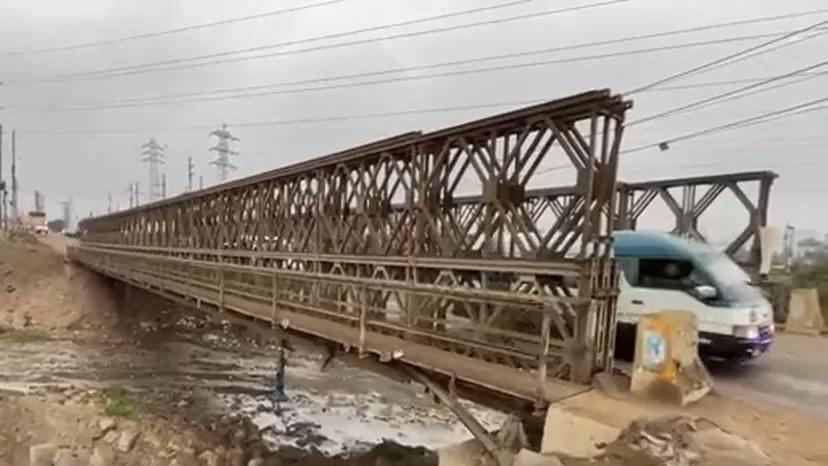 Huachipa: Piden cambiar puente Tumi colocado provisionalmente en 2017 