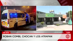 Huachipa: Roban combi a disparos y caen tras chocar en Evitamiento. Foto y video: América Noticias