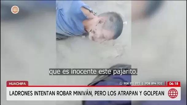 Frustran el robo de una minivan en Huachipa/ América Noticias Frustran el robo de una minivan en Huachipa/ América Noticias