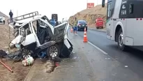 Accidente se produjo a la altura del Kilómetro 147 de la vía Panamericana Norte / Foto: Andina