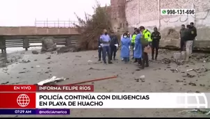 Policía en Huacho. América Noticias