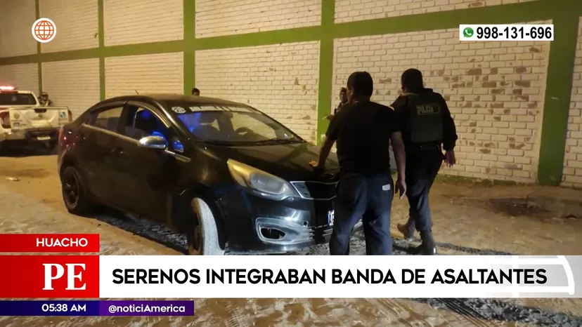 Huacho: Serenos integraban banda de asaltantes