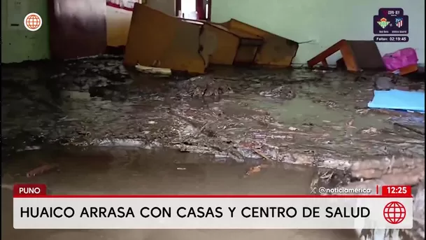 Huaico arrasa centro de salud en Puno y deja sin atención a pobladores. Foto: América Noticias