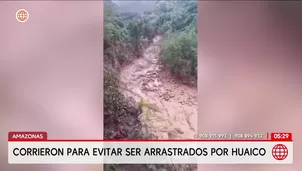 Huaico destruye puente en la región Amazonas. Foto y video: América Noticias