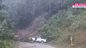 Huaico en el VRAEM arrastra camioneta y deja siete desaparecidos. Foto y video: Canal N