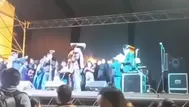 Huamachuco: Escenario colapsa en fiesta escolar y deja 12 heridos