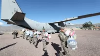 Entrega de ayuda humanitaria en Huancavelica. Foto: Mindef