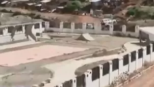 Obras inconclusas en Huancavelica. Foto: captura de TV