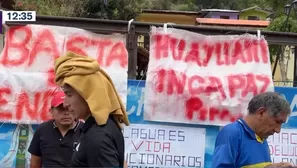 Paro en Huancavelica. Foto y video: Canal N