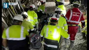 Rescate de minero en Huancavelica. Foto y video: Canal N