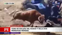 Toro escapó de ruedo en Huancavelica. Foto y video: América Noticias