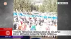 Huancayo: 30 heridos tras colapso de estrado en fiesta patronal