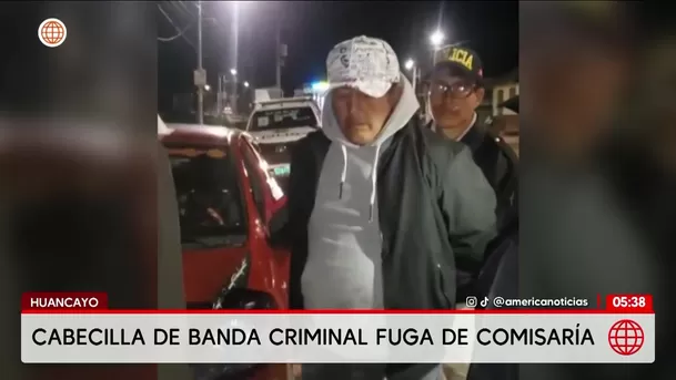 Huancayo: Cabecilla de Los Lechuceros del Centro fuga de comisaría. Foto: América Noticias