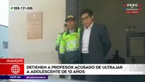 Profesor acusado de ultrajar a adolescente en Huancayo. Foto y video: América Noticias