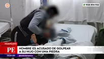 Hombre acusado de golpear con una piedra a su hijo en Huancayo. Foto y video: América Noticias