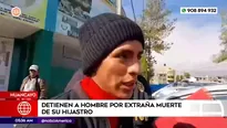 Hombre sospechoso de la muerte de su hijastro en Huancayo. Foto y video: América Noticias