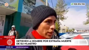 Hombre sospechoso de la muerte de su hijastro en Huancayo. Foto y video: América Noticias