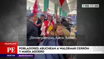 Waldemar Cerrón y María Agüero abucheados en Huancayo. Foto y video: América Noticias