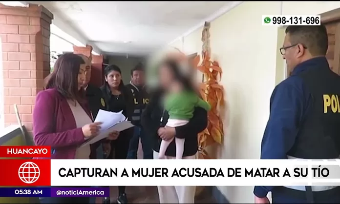 Huancayo: Captura a mujer acusada de asesinar a su tío