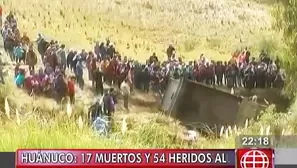   Los estudiantes regresaban de la ciudad de Chavinillo luego de participar en el desfile escolar por el día de la bandera / Foto: archivo El Comercio