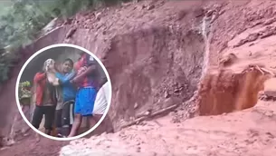 Ciudadanos del distrito huanuqueño de Chaglla quedaron aislados tras deslizamientos por lluvias - Foto y video: Canal N