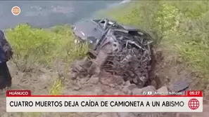 Huánuco: Cuatro muertos tras caída de camioneta a abismo. Foto y video: América Noticias