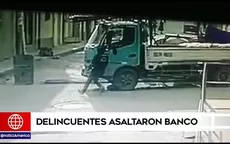 Huánuco: Delincuentes asaltaron banco - Noticias de huanuco
