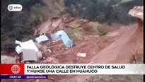 Falla geológica en Huánuco. Foto: América Noticias