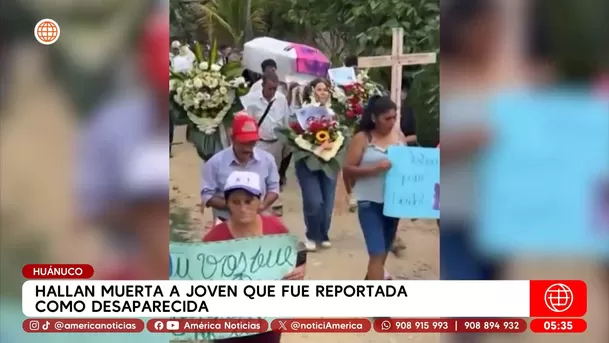 Huánuco: Hallan muerta a joven reportada como desaparecida. Foto: América Noticias