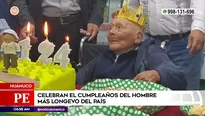 Hombre más longevo del Perú cumplió años. Foto y video: América Noticias