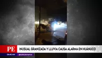 Granizada en Huánuco.