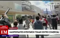 Huánuco: Manifestantes intentaron tomar centro comercial - Noticias de paro-transportistas