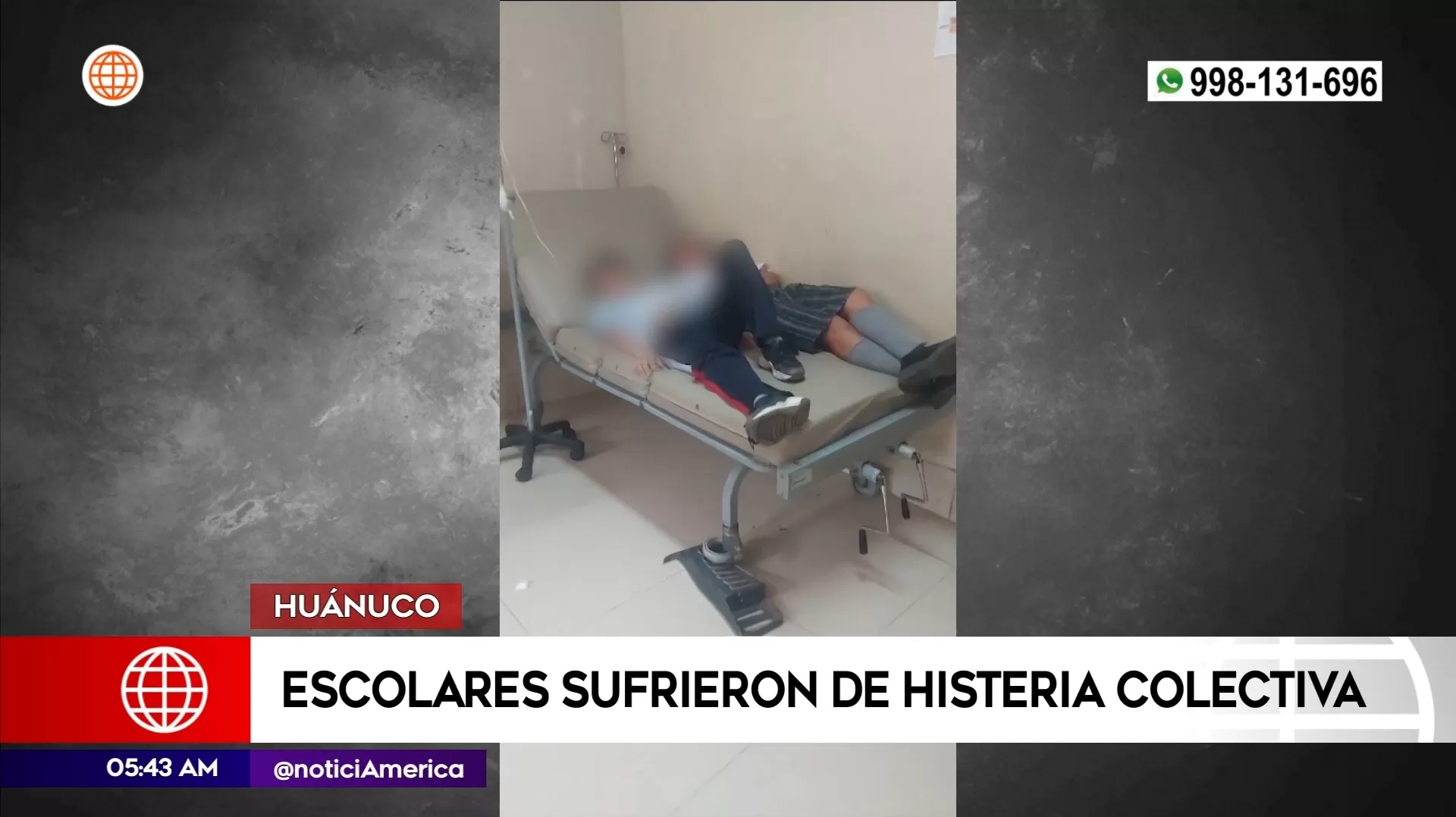 Escolares sufrieron de histeria colectiva en Huánuco. Foto: América Noticias