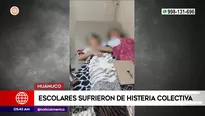 Escolares sufrieron de histeria colectiva en Huánuco. Foto y video: América Noticias