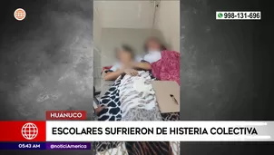 Escolares sufrieron de histeria colectiva en Huánuco. Foto y video: América Noticias