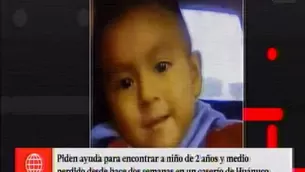 Niño perdido en Huánuco. América Noticias