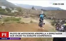 Huánuco: Piloto de motocross atropella a espectador que cruzó vía durante competencia - Noticias de huanuco