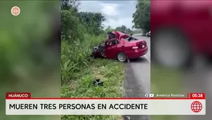 Huánuco: Tres muertos en accidente en carretera Fernando Belaúnde Terry. Foto y video: América Noticias