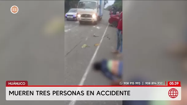 Huánuco: Tres muertos en accidente en carretera Fernando Belaúnde Terry. Foto: América Noticias Huánuco: Tres muertos en accidente en carretera Fernando Belaúnde Terry. Foto: América Noticias