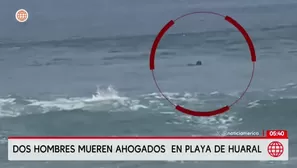 Dos hombres mueren ahogados tras rescatar a dos mujeres en playa de Huaral. Foto y video: América Noticias