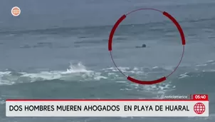 Dos hombres mueren ahogados tras rescatar a dos mujeres en playa de Huaral. Foto y video: América Noticias