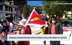 Huaraz: Deniegan autorización para mitin de Pedro Castillo por riesgo de contagio de COVID-19 - Noticias de huaraz
