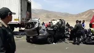 Tránsito se encuentra restringido en kilómetro 273 de la Panamericana Norte. Foto y video: Canal N