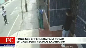 Capturan a ladrona que se vistió como enfermera para asaltar a joven en Huarmey. Foto y video: América Noticias 