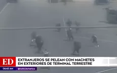 Huarmey: Extranjeros se enfrentaron a machetazos en exteriores del terminal terrestre - Noticias de machetazos