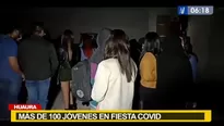 Más de 100 jóvenes en fiesta COVID.