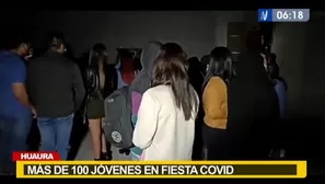 Más de 100 jóvenes en fiesta COVID.