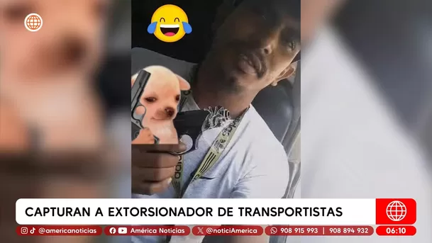 Huaycán: Cae 'Pestañita', sujeto que extorsionaba a choferes. Foto: América TV